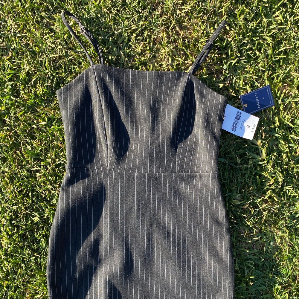 FOREVER21 pinstripe knit dress